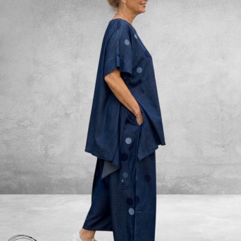 Frenzi  Broek Wijd Jeans Met Dots