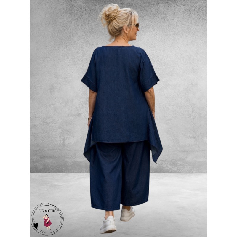 Frenzi Shirt A-lijn Jeans Met Dots