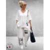Frenzi Tweedelige Pak Wit Trendy Touch