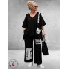 Frenzi Tweedelige Pak Zwart Trendy Touch