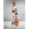 Frenzi Tweedeelige Pak Wit/Zwart Polkadots