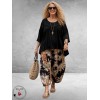 Frenzi Ballonbroek Tie-Dye Bruin-Zwart