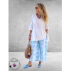 Frenzi Broek Culotte Lichtblauw/Wit