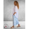 Frenzi Broek Culotte Lichtblauw/Wit