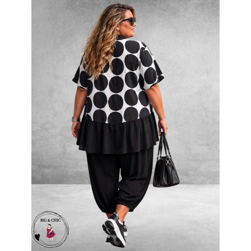 Frenzi Blouse/Tuniek Strippenprint 
