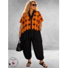 Frenzi Blouse/Tuniek Strippenprint Oranje