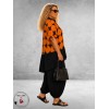 Frenzi Blouse/Tuniek Strippenprint Oranje