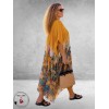 Frenzi Kaftanjurk Chiffon Oranje Multi