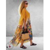 Frenzi Kaftanjurk Chiffon Oranje Multi