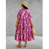 Frenzi Jurk Lang Roze-Lila