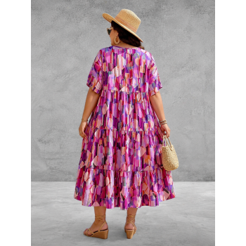 Frenzi Jurk Lang Roze-Lila