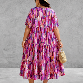 Frenzi Jurk Lang Roze-Lila