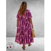 Frenzi Jurk Lang Roze-Lila