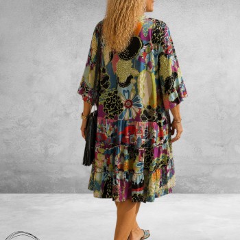 Frenzi Ibiza Jurk Toscane/Flowers