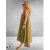 Frenzi Jurk Speelse Twist Kiwi/Bruine Dots