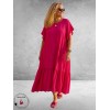 Frenzi Jurk Maxi Volantmouw Rood