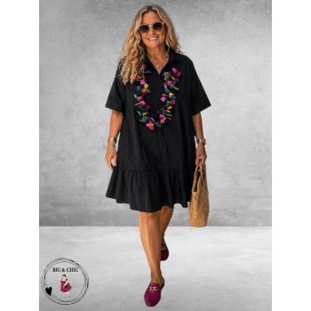 Frenzi Little Black Dress Katoen
