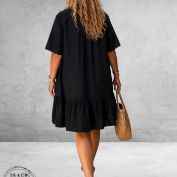 Frenzi Little Black Dress Katoen