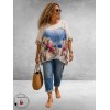 Frenzi Shirt Oversize Santorini Blauw