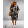 Frenzi Bermuda Linnen Bruin/Beige 