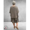 Frenzi Shirt Linnen Overslag Taupe