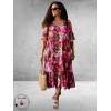 Frenzi Jurk Maxi Ibiza Flowers Roze