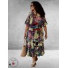 Frenzi Jurk Maxi Ibiza Print Toscane