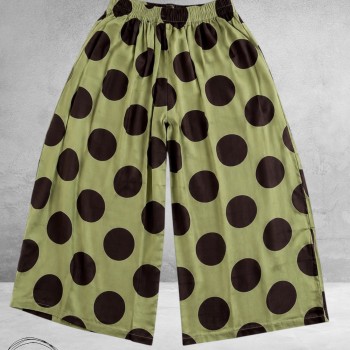 Frenzi Ballonbroek Groen/Bruin Dots