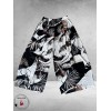 Frenzi Broek Ballon Bladprint Zwart/Zand/Off-white