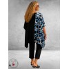 Frenzi Poncho-Tuniek Zwart/Blauw