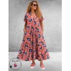 FRENZI Jurk Lang Roze Multi
