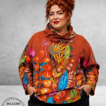 Frenzi  Jasje Asymmetrisch Flowers Roest