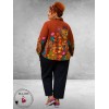 Frenzi  Jasje Asymmetrisch Flowers Roest