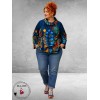 Frenzi  Jasje Asymmetrisch Flowers Blauw