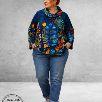 Frenzi  Jasje Asymmetrisch Flowers Blauw