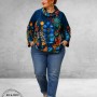 Frenzi  Jasje Asymmetrisch Flowers Blauw