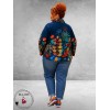 Frenzi  Jasje Asymmetrisch Flowers Blauw