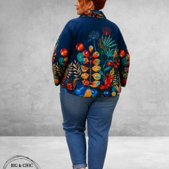 Frenzi  Jasje Asymmetrisch Flowers Blauw