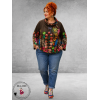 Frenzi  Jasje Asymmetrisch Flowers Bruin