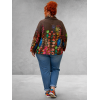 Frenzi  Jasje Asymmetrisch Flowers Bruin