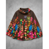 Frenzi  Jasje Asymmetrisch Flowers Bruin