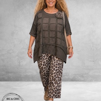 Frenzi Shirt Ausbrenner Bruin