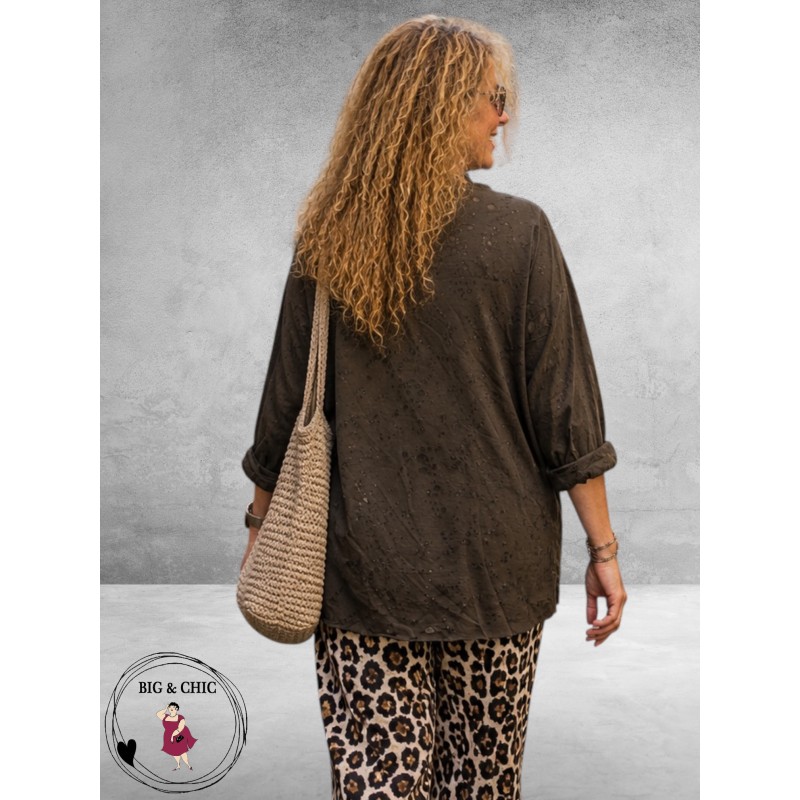 Frenzi Shirt Ausbrenner Bruin