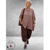 Frenzi Blouse Oversized Ruit Aubergine