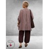 Frenzi Blouse Oversized Ruit Aubergine