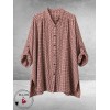 Frenzi Blouse Oversized Ruit Aubergine
