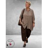 Frenzi Blouse Oversized Ruit Bruin