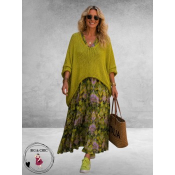 Frenzi Overgooier-Trui Lime