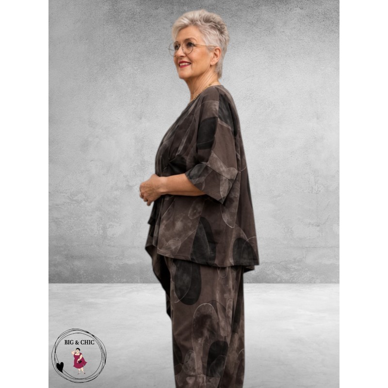 Frenzi Jasje Asymmetrisch Ribcord Bruin