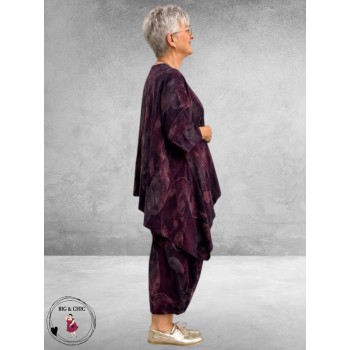 Frenzi Jasje Asymmetrisch Ribcord Aubergine
